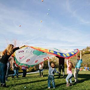 Pacific Play Tents 18420 Tick Tock Clock 12 Foot Kids Parachute for indoor / Outdoor Fun