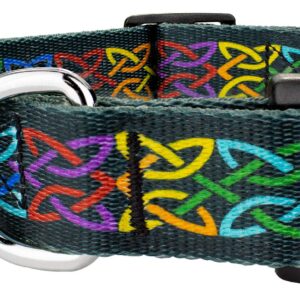 Country Brook Petz - Deluxe Celtic Pride Dog Collar - Made in The U.S.A. - Irish Pride Collection featuring Lucky Designs (1 Inch, Medium)