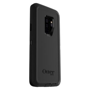 OtterBox Samsung Galaxy S9+ Defender Series Case - BLACK, rugged & durable, with port protection, includes holster clip kickstand