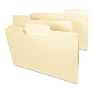 smead 15401 supertab heavyweight folder manila 1/3 cut legal 50/bx