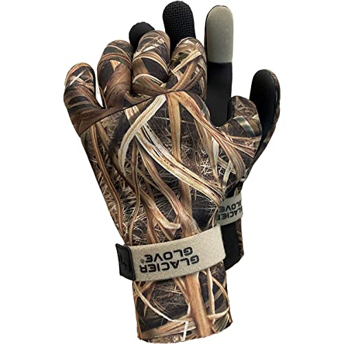 Glacier Glove Pro Waterfowler Waterproof Neoprene Gloves, Max 5, X-Large (824MA XL)