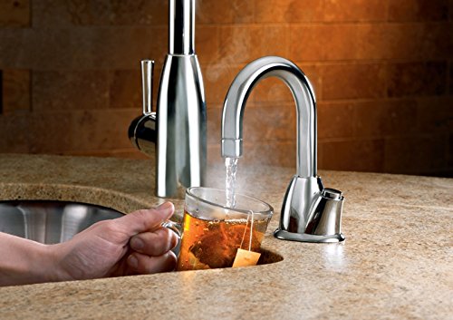 InSinkErator HOT100 Instant Hot Water Dispenser System - Faucet & Tank, Chrome, H-HOT100C-SS