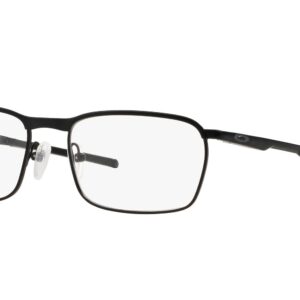 Oakley Men's OX3186 Rectangular Prescription Eyewear Frames, Satin Black, 52mm