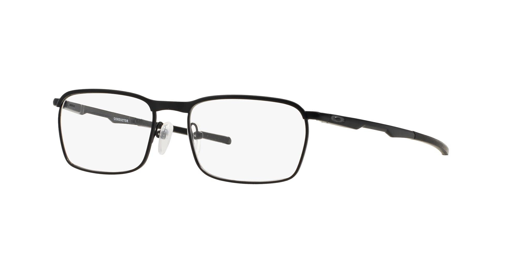 Oakley Men's OX3186 Rectangular Prescription Eyewear Frames, Satin Black, 52mm