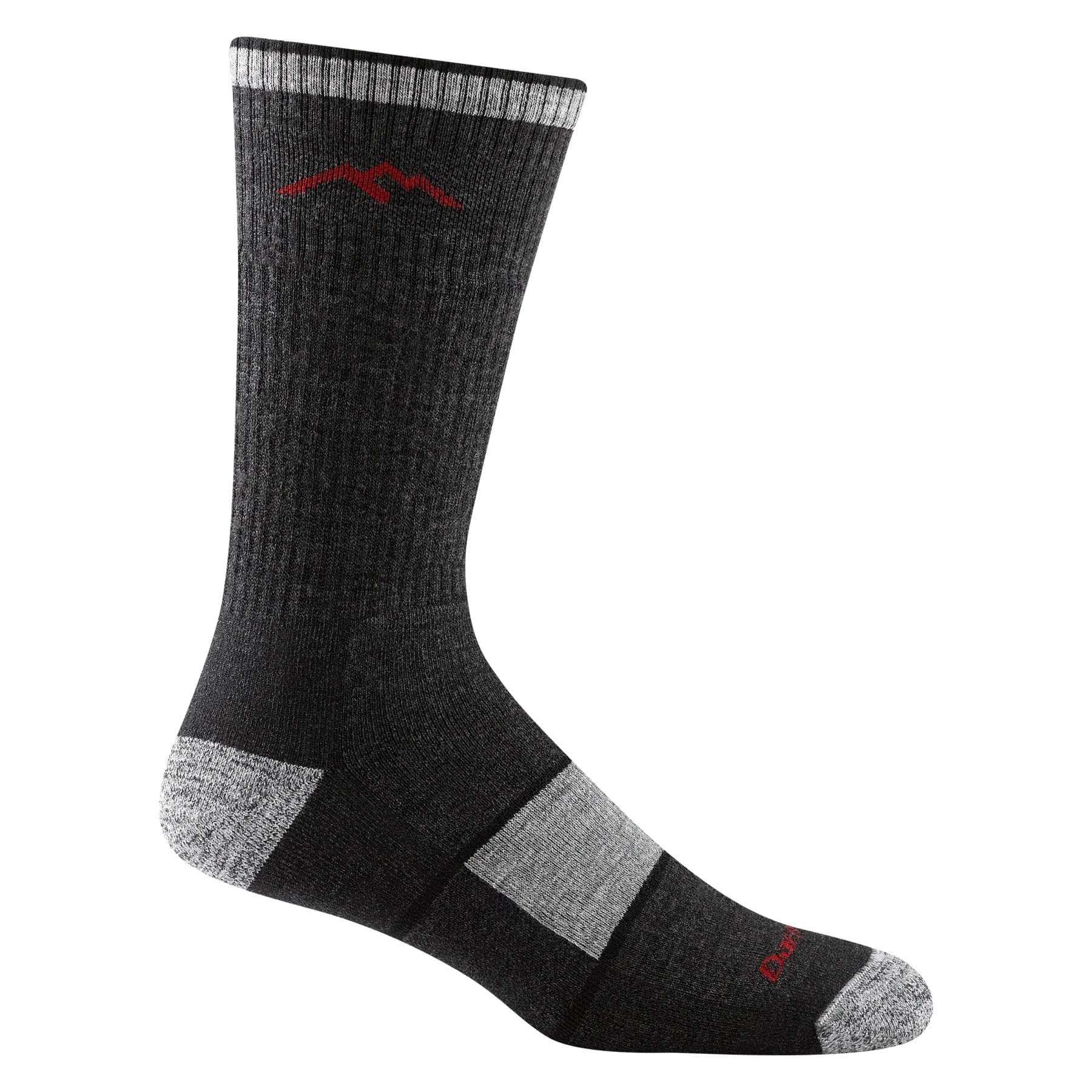 Darn Tough Men's Hiker Book Sock Full Cushion (Style 1405) Merino Wool, Black (Large 10-12) - 6 Pack