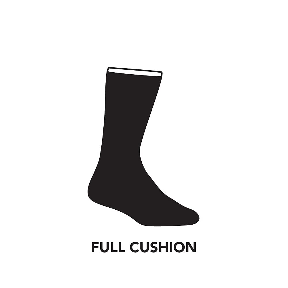 Darn Tough Men's Hiker Book Sock Full Cushion (Style 1405) Merino Wool, Black (Large 10-12) - 6 Pack