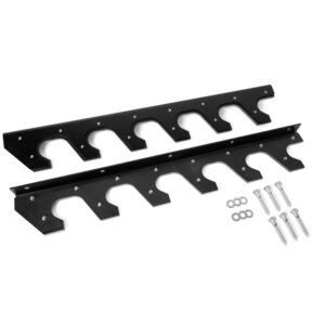 CAP Barbell Horizontal 6 Bar Wall Rack Black