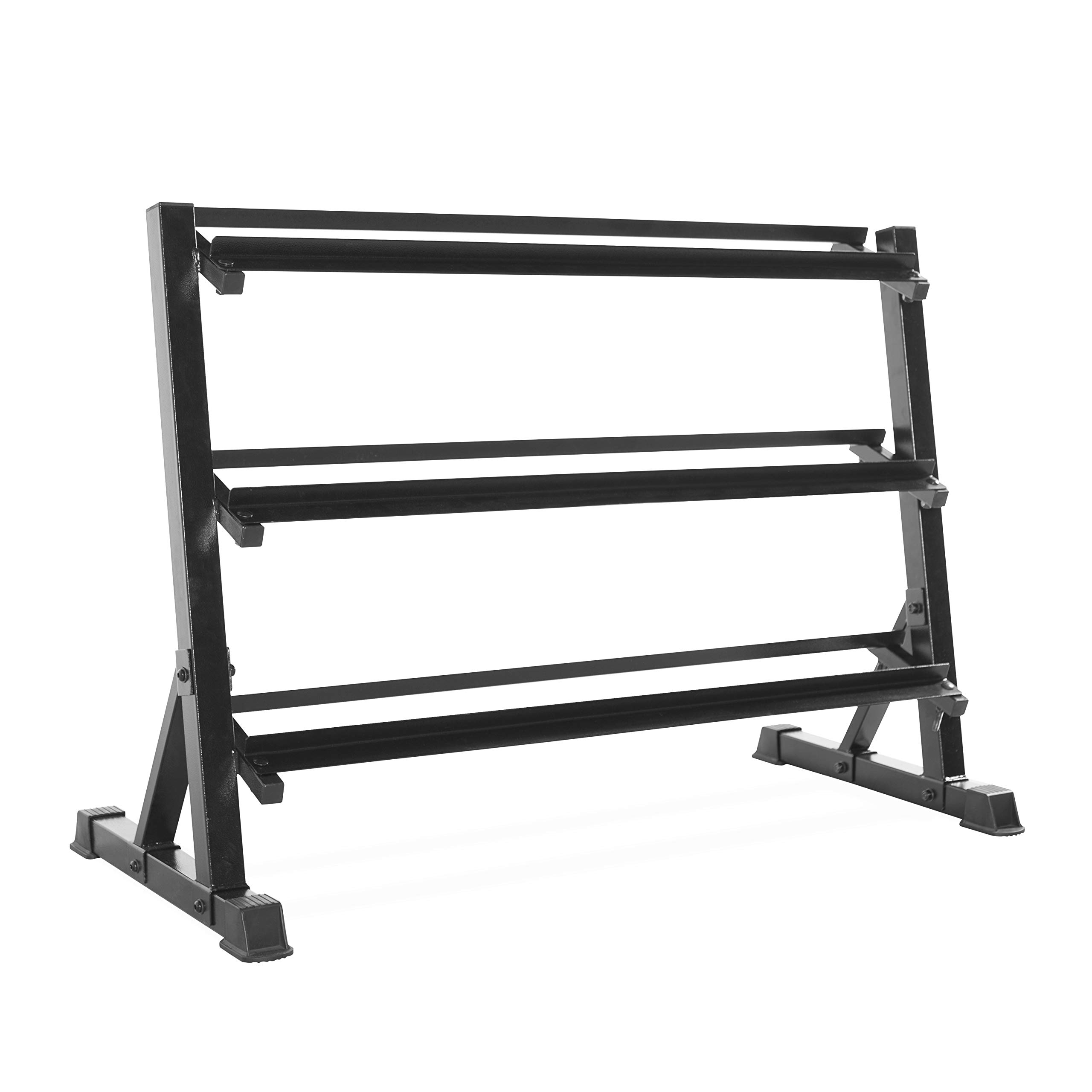 CAP Barbell 3 Tier Dumbbell Rack, 51", Black (RK-14A)