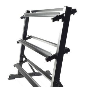 CAP Barbell 3 Tier Dumbbell Rack, 51", Black (RK-14A)