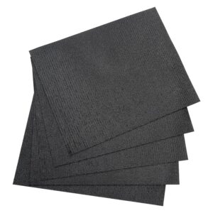 drawer mat kit for modular drawer cabinet, black, 5/pk