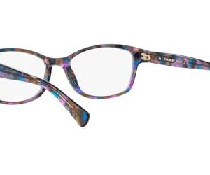 Coach HC6065 Prescription Eyewear Frames, Purple Confetti Tortoise/Demo Lens, 51 mm