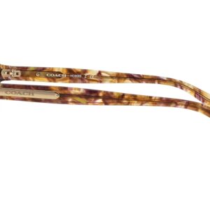 Coach HC6065 Prescription Eyewear Frames, Light Brown Confetti Tortoise/Demo Lens, 51 mm