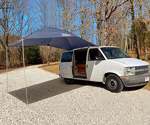 Versatility Camping Tent for Truck Bed,SUV RVing, Van,Trailer and Overlanding Portable Teardrop Awning Canopy Tear Resistant Tarp with 2 Sandbag