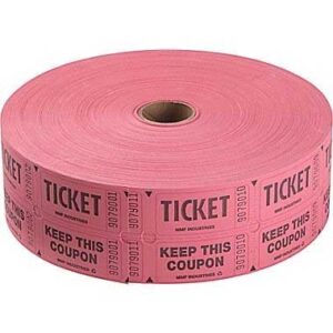 recycled staples double ticket roll 2000 ct - 1 roll