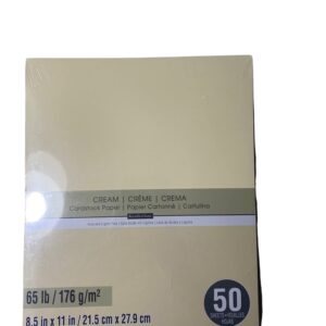 Recollections Cardstock Paper, 8 1/2 X 11 Cream - 50 Sheets