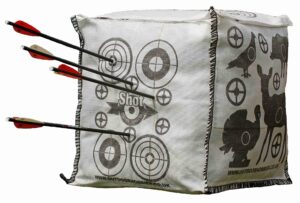 shot stoppa archery target cube fill yourself crossbow target will stop arrows & crossbow bolts at 10ft 2 finger removal