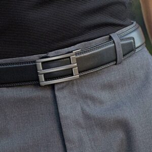 KORE Men’s Full-Grain Leather Track Belt | “Excel” Alloy Buckle