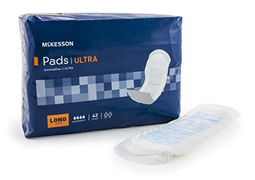 MCKESSON Bladder Control Pad McKesson 14.5" Length Heavy Absorbency Polymer Unisex (#PADHV-BG, Sold Per Bag)