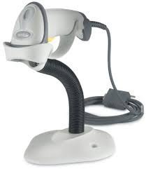 zebra/motorola symbol ls2208 handheld barcode scanner, includes stand and usb cord (white)