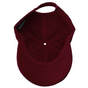 Falari Classic Baseball Cap Dad Hat 100% Cotton Soft Adjustable Size Burgundy