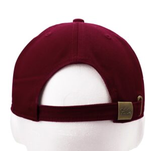 Falari Classic Baseball Cap Dad Hat 100% Cotton Soft Adjustable Size Burgundy