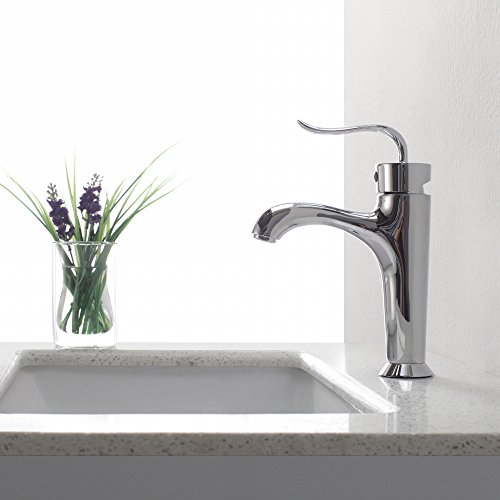 Kraus FUS-13801CH Coda Single Lever Basin Bathroom Faucet, Chrome