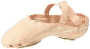 bloch girls synchrony split sole stretch canvas slipper / ballet shoe, pink, 1.5 little kid us