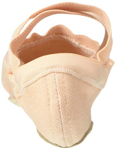 Bloch girls Synchrony Split Sole Stretch Canvas Slipper / Ballet Shoe, Pink, 1.5 Little Kid US