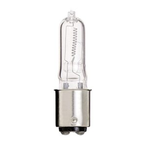 KOR (Pack of 4) Q75CL/DC - 120-Volt - Halogen JD Type T4 - BA15D - DC Bayonet Base - 75-Watt - Clear Light Bulbs