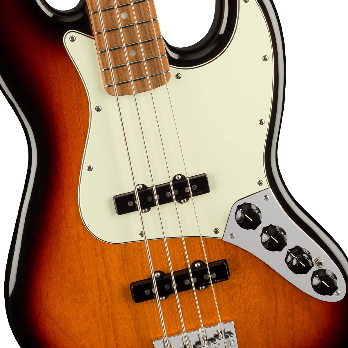 Fender Player Plus Jazz Bass, 3-Color Sunburst, Pau Ferro Fingerboard