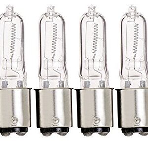 KOR Q50CL/DC - 120-Volt - Halogen JD Type T4 - BA15D - DC Bayonet Base - 50-Watt - Clear Light Bulbs (6 Pack)