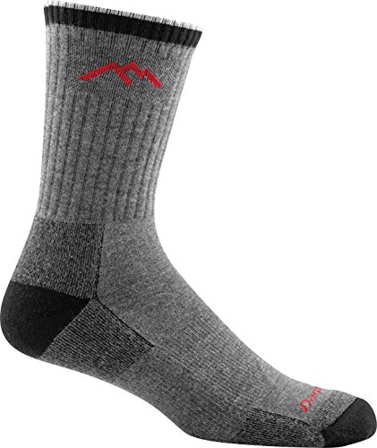 Darn Tough Coolmax Micro Crew Cushion Socks - Men's (Gray/Black, X-Large)