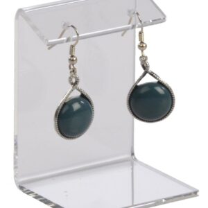 Displays2go Earring Display Stands Single Pair (18 Pack Includes 6 Large, 6 Medium, 6 Small), Clear Arcylic