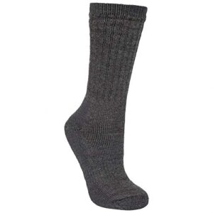 Trespass Mens Stroller Merino Wool Hiking Boot Socks (1 Pair) (US 8-12) (Gray Marl)