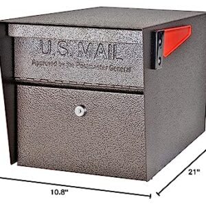 Mail Boss 7508 Curbside Mail Manager Security, Bronze Locking Mailbox