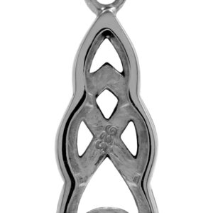 Silvershake 1.4ct. Natural Garnet 925 Sterling Silver Celtic Knot Solitaire Pendant with 18 Inch Chain Necklace