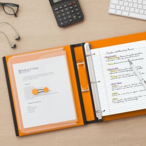 Staples 651861 1.5-Inch 3-Ring Better Binder Orange (13467)