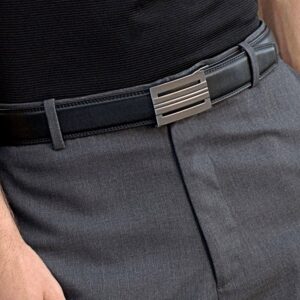 KORE Men’s Full-Grain Leather Track Belt | “Equinox” Alloy Buckle