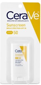 cerave suncare sunscreen stick spf50 0.45 oz (pack of 4)