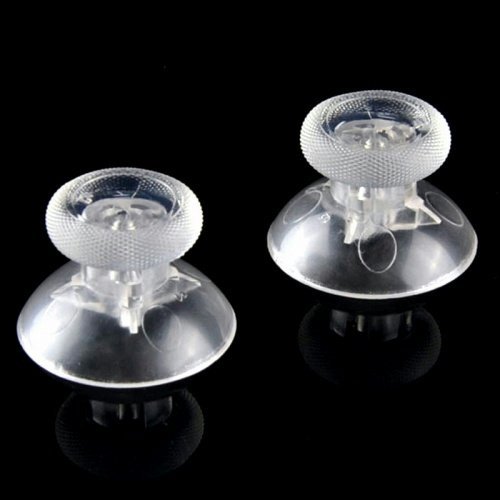 Gametown Analog Thumbstick Thumb Stick Joystick for Microsoft Xbox One Game Controller 2PCS Transparent White.