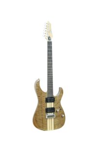 iyv 6 string issy-200na strat solid-body electric guitar, natural, right