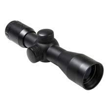 ncstar 4x30 compact rifle scope, p4 sniper reticle, 1/4 moa, 1 inch tube, black, sc430b