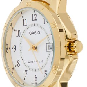 Casio Women's LTP-V004G-7B Gold Ion Plated Stainless Steel Band Analog Watch