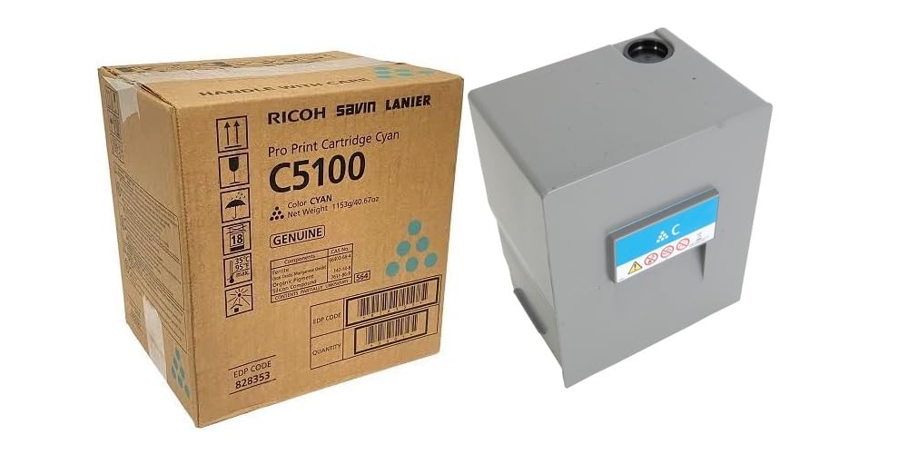 828353 Genuine Ricoh Toner Cartridge, 30000 Page-Yield, Cyan