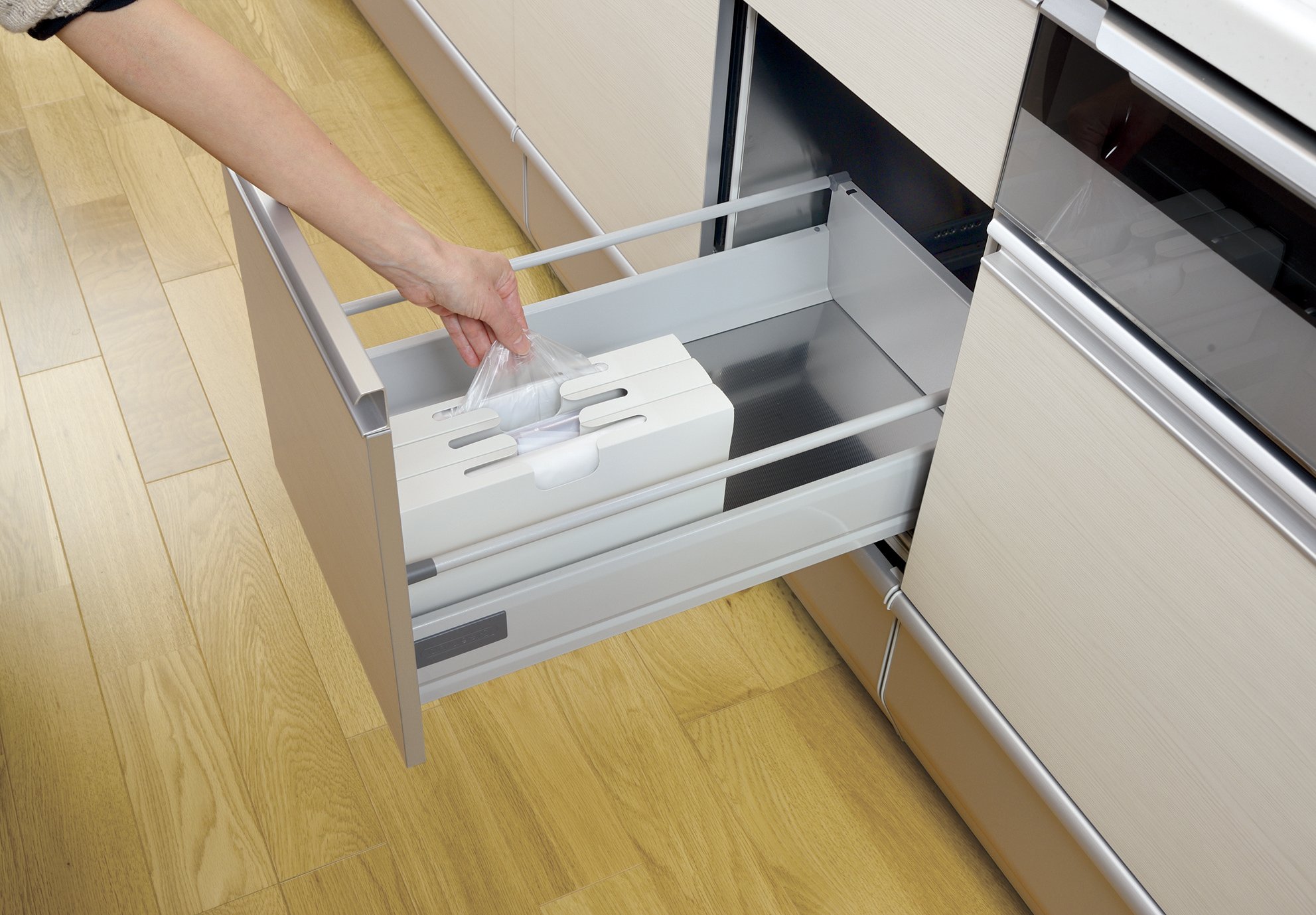 Richell Totono drawer for plastic bag storage case 10401