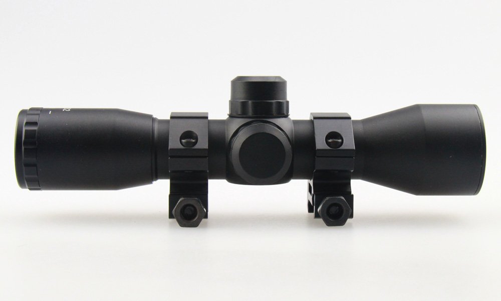 TACFUN - Tactical MIL-DOT Reticle Compact Scope/w Rings