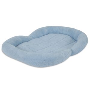 petmate 23.5 x 16.5 puppy bolster mat, blue