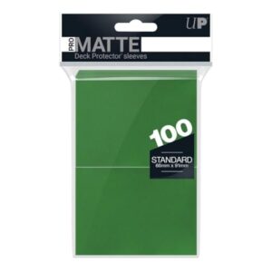 ultra pro standard deck protectors - pro-matte green (100 ct)