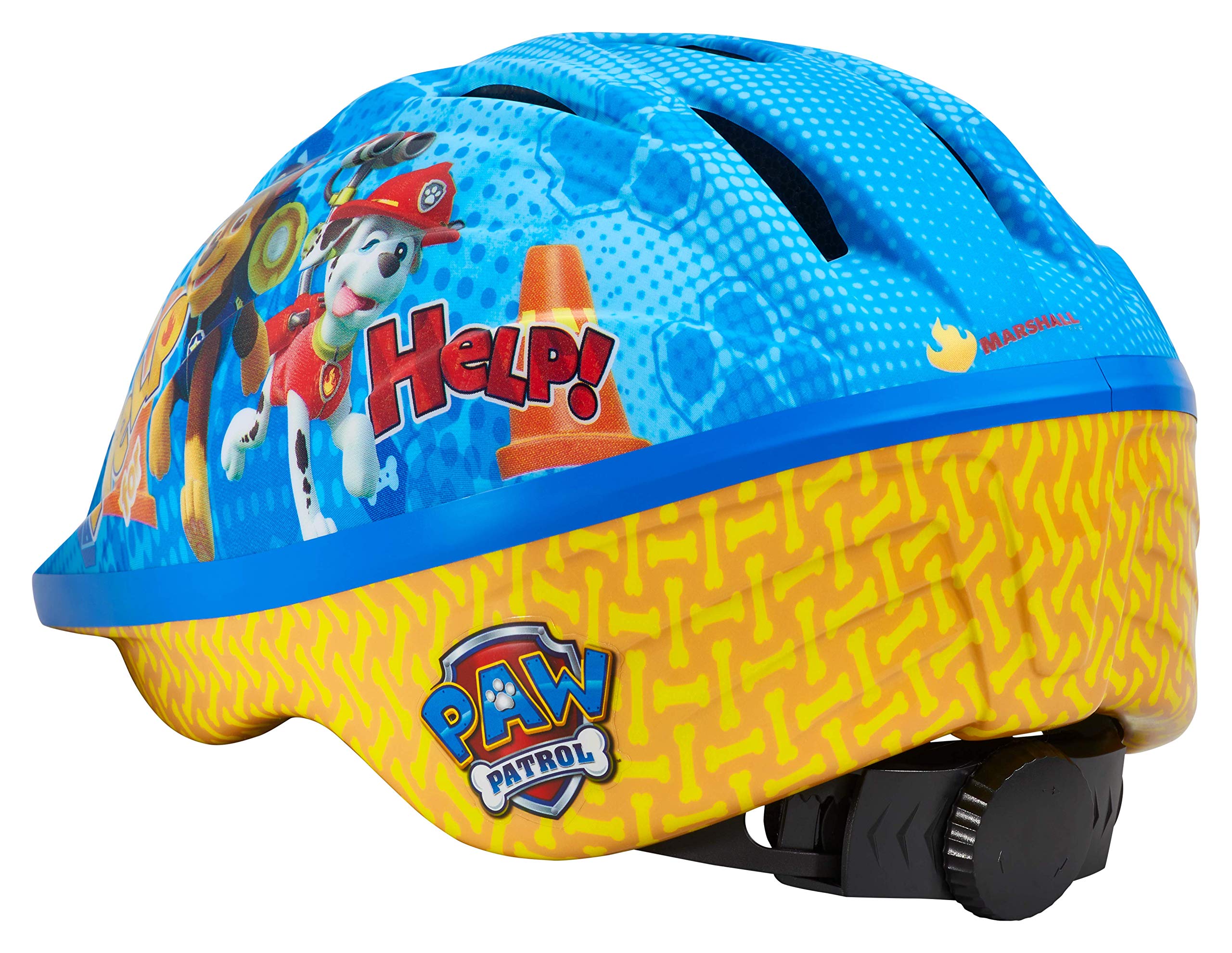 Nickelodeon Paw Patrol Kids Bike Helmet, Toddler 3-5 Years Old, Girls and Boys, Adjustable Fit, Vents, X-Small, Blue