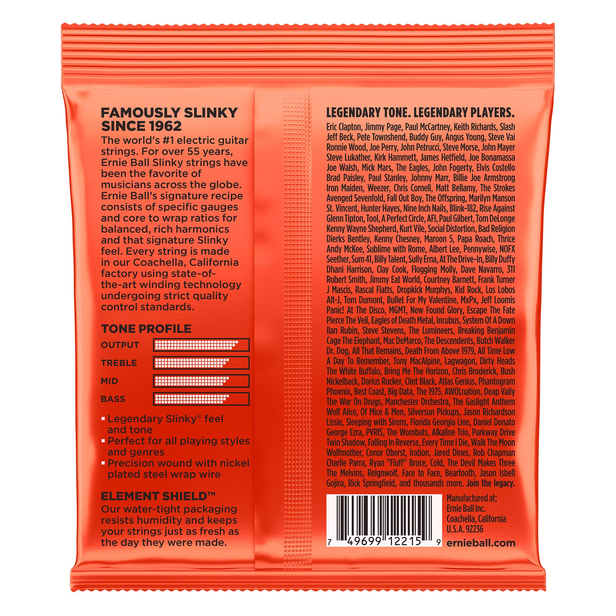 Ernie Ball 2215 Skinny Top/Heavy Bottom Slinky Nickel Wound Strings - 12 PACK